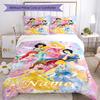 3pcs Custom Name Princess Bedding Set Duvet Cover Closure Includes 1 Duvet Cover & 2 Pillowcases, Soft and Comfortable for All Seasons.