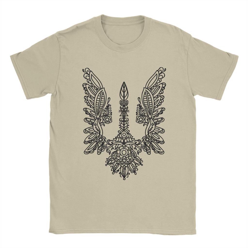Ukrainian Flag Ukrainian Coat of Arms Emblem Cotton TShirt For Unisexs Summer Vintage T Shirts ONeck Novelty Tee Shirt Oversized