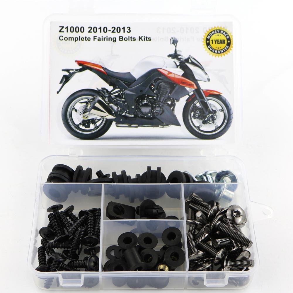 Fit For Kawasaki Z1000 2010 2011 2012 2013 Motorcycle Complete Full Fairing Bolts Kit Clips Cowling Screws Nuts Steel