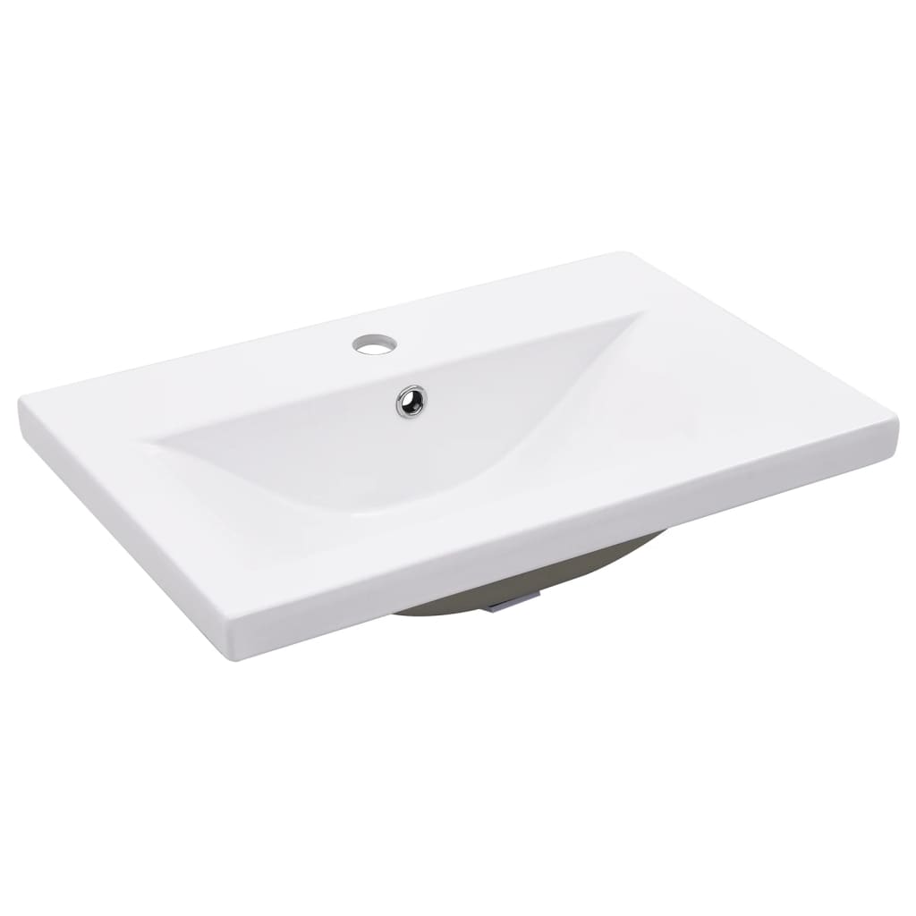 Washbasin Cabinet with Built in Basin Grey Sonoma Particleboard