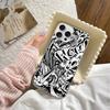 Cool Black Graffiti Phone Case Phone Case For iPhone 17 16 15 14 13 Pro Max Plus Fantasy Glitter Aurora Water Ripple Cover