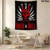 Retro rock & roll Pattern Home Decor Tapestry, Wall Hanging, Decorative RV Wall Cloth.ZGT0914206