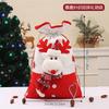 Christmas New Gift Bag Cross-border Large Bundle Mouth Bag Decorative Ornament Candy Bag Cartoon Snowman Old Man Portable