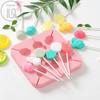 Silikon kalıp pişirme DIY aracı lolipop çikolata çocuk kare şeker kalıbı