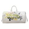 Duffel Bag mit Graffiti-Print, Griff und Schultergurt, Stilvolle Sport- und Reisetasche