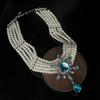 French Retro Multi-layer Pearl Necklace: Elegant Long Light Luxury Accessory