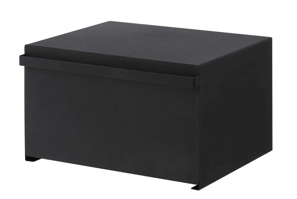 Yamazaki Jitsugyo Bread Case Black W40 X X H24cm Tower Bread Case 27L Large Capacity 4353 (Yamazaki) [Completed Product] Approx. D34.5