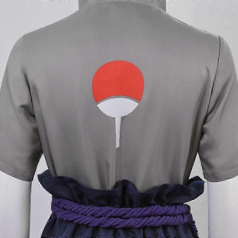 Naruto Ninja Uchiha Sasuke Cosplay Costume Set Party Fancy Dress Halloween Costume For Aldult