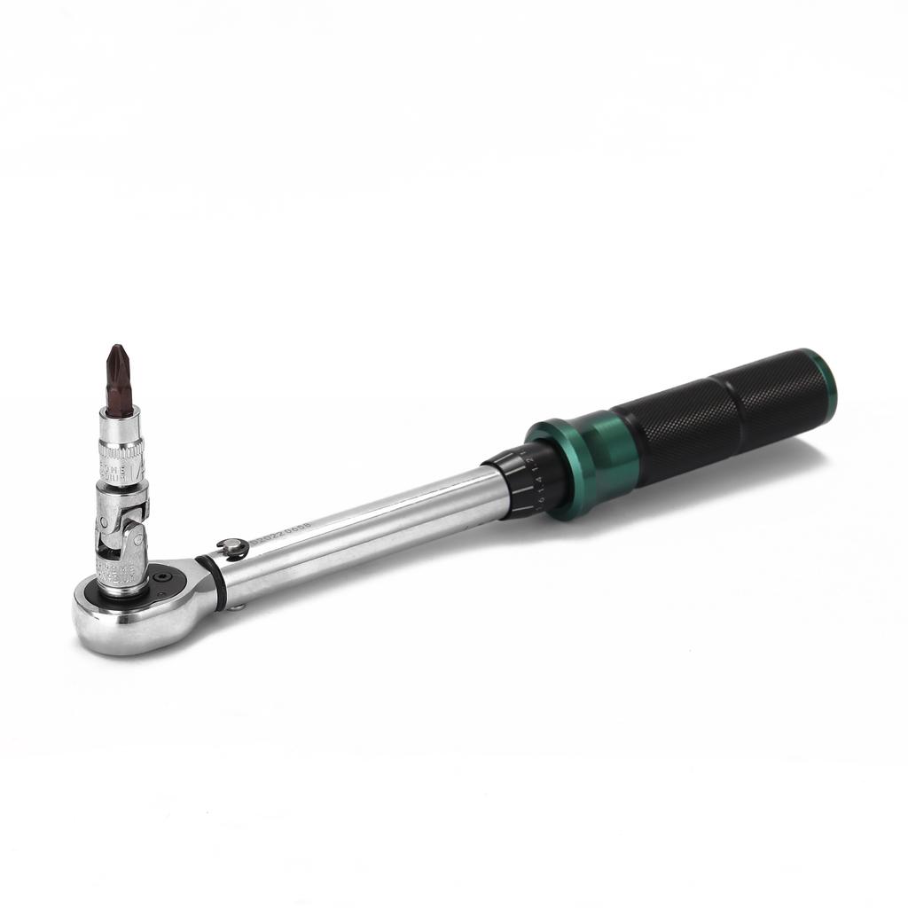 2-24N.m 1/4 inch Drive 21 bucăți presetate chei dinamometrice set cu eliberare rapidă mini portabil reglabil