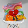 BBad Singer BBunny Throw Pillow Case Living Room Sofa Cushion Cover For Home Bedroom Decoration Protector