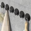 Toilet towel hooks, 2/4/6 adhesive hooks, stainless steel shower hooks, used for hanging bathrobes, loofah nets, jackets, clothes, hats