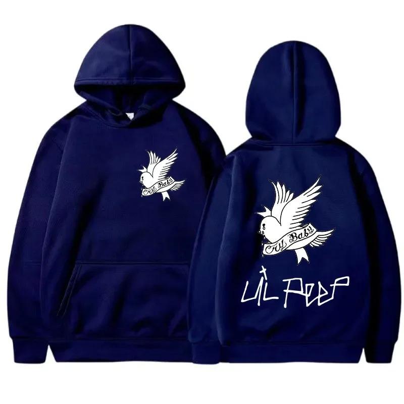 New autumn_winter men's Lil Peep printed hoodie and hoodie Sporty women's fashion Casual hip-hop Harajuku Street hip-hop top
