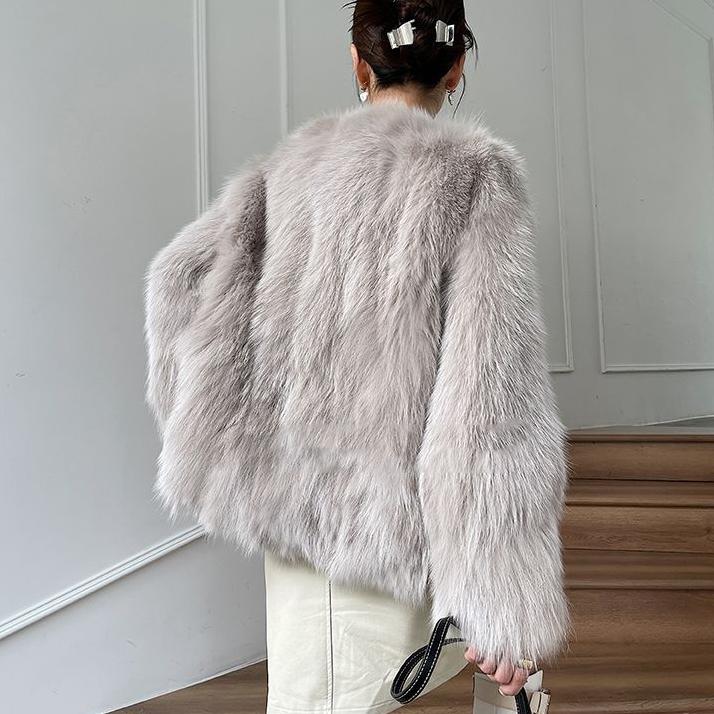 WTEMPO Autumn Winter Imitation Fur Solid Color Versatile Plush Coats Women Large Size Loose Casual Warm Jackets