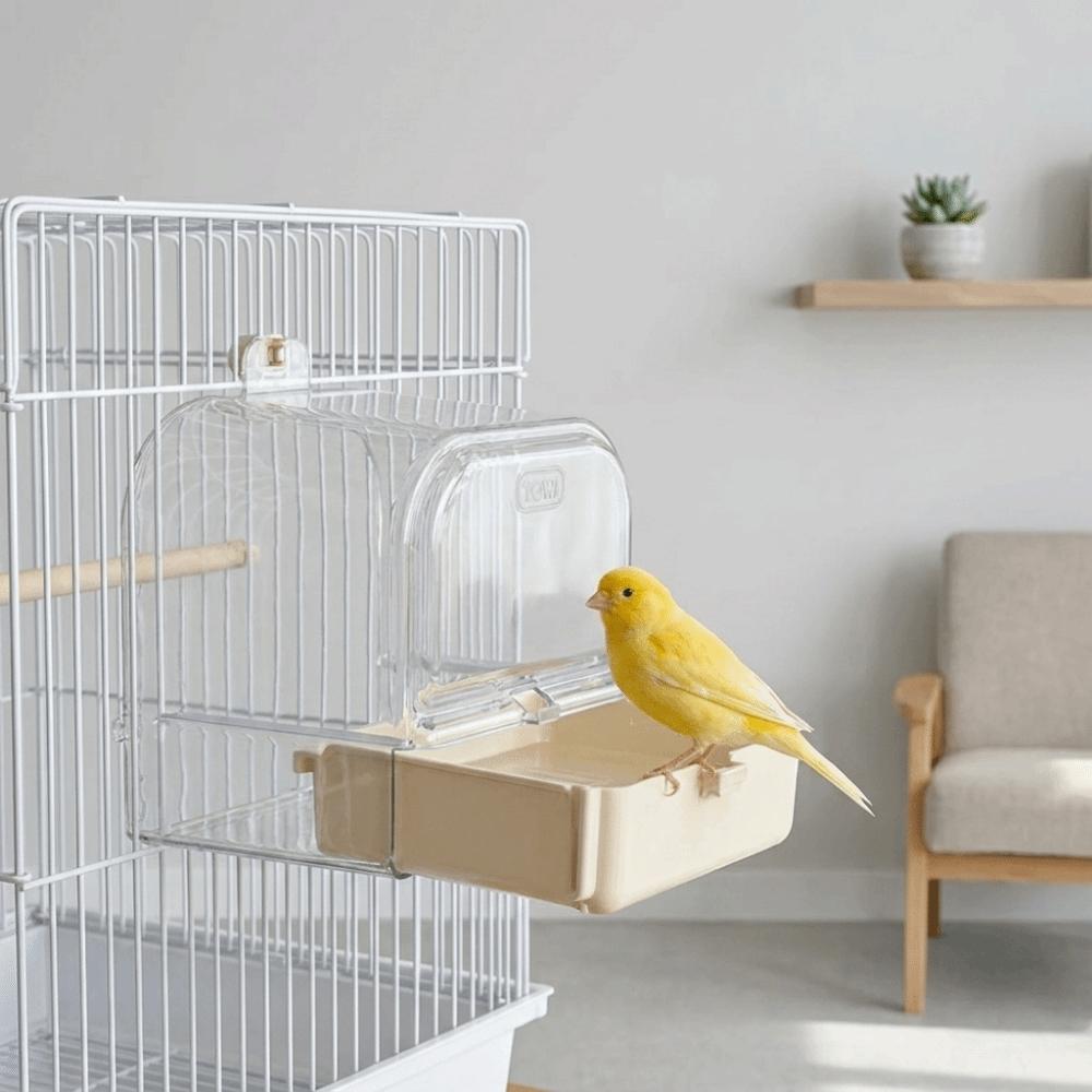 Anti Splash Hanging Bird Bath Large Capacity Bird Bathtub Feeder Bird Feeder for Budgie