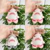 Adorable Plush Shark Keychain Doll Cute Stuffed Animal Pendant For Bags And Keys