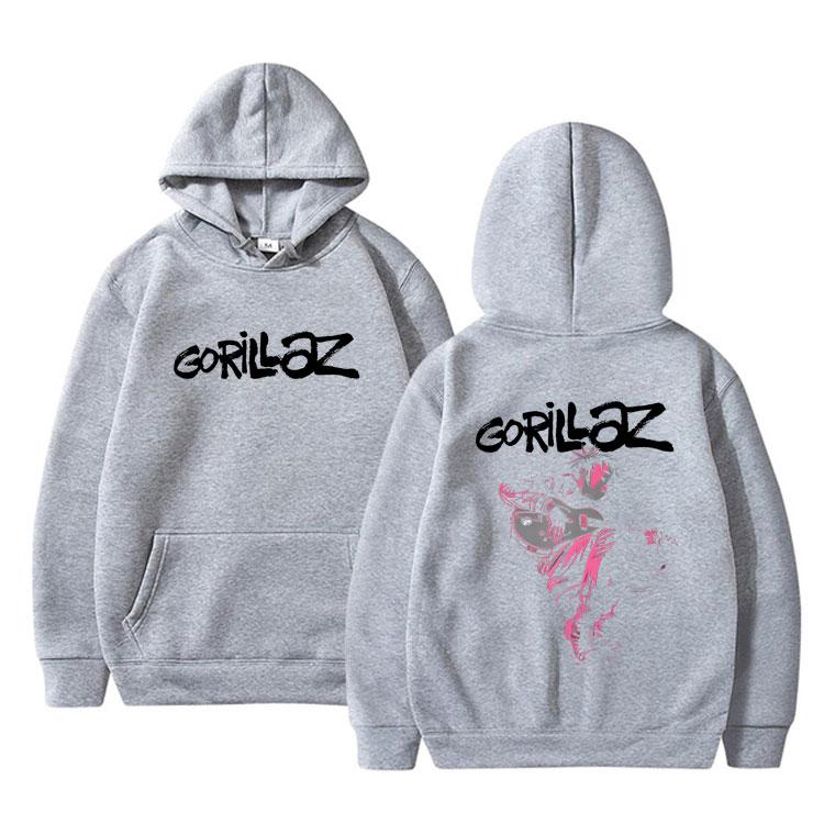 Rock Band Gorillaz The Now Now Album Grafik Hoodie Herren Damen Hip Hop Punk Oversized Kapuzenpullover Sportbekleidung Männlich Vintage Cool Kapuzenpullover