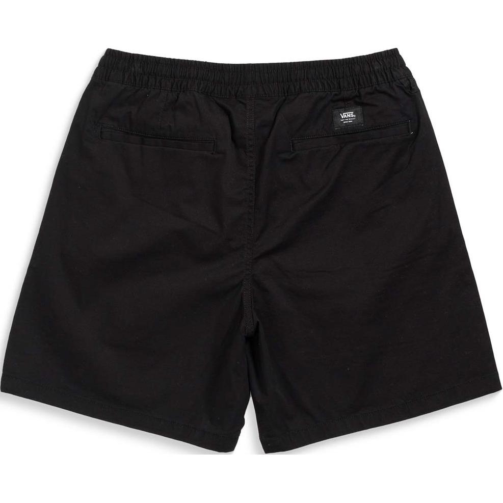 Vans Solid Color Loose Fit Lace-Up Casual Shorts Men Shorts Black VN0A5FKDBLK1