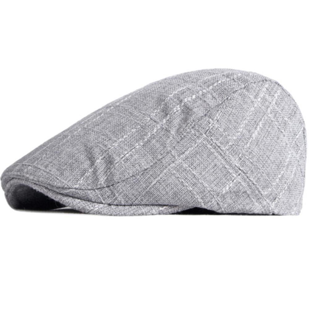 HT4786 Berets Spring Summer Linen Beret Hat Artist Painter Cap for Men Women Retro Ivy Flat Cap Male Female Adjustable Beret Cap