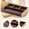 Wooden Tray Desk Organizer,Stylish,Multifunctional,Storage Box Jewelry Storage Divided for
