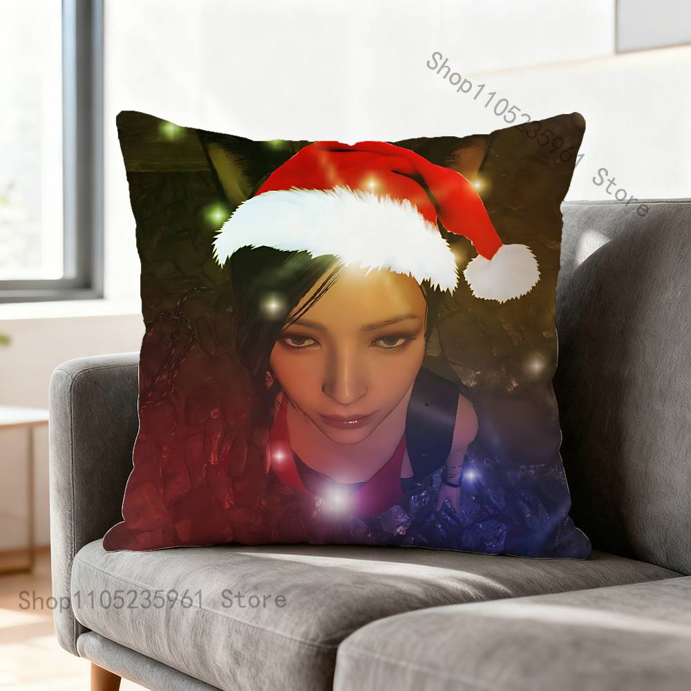Ada Wong RResident EEvil 4 Pillow Cases for Bedroom Living Room Sofa Home Decor Polyester Cushion Cover with Zipper