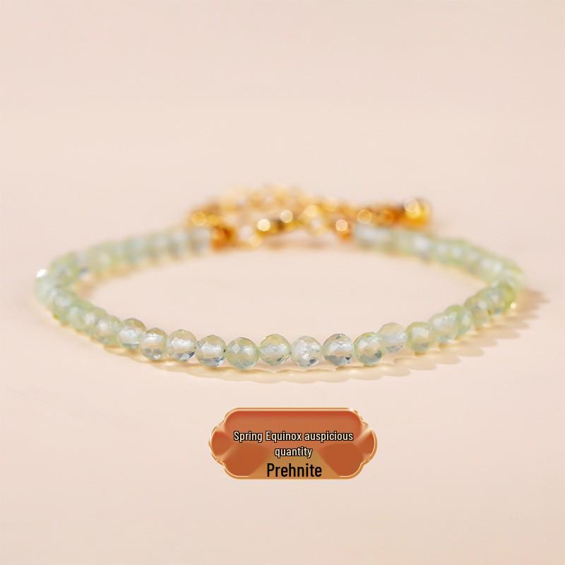 Bransoletka z lodowego perydotu: 3mm Fasetowany Kamień Szlachetny dla Świeżego, Eleganckiego Wyglądu