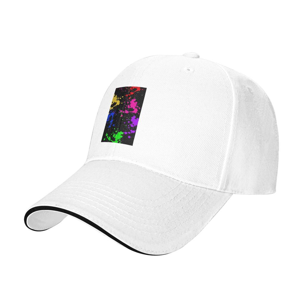 Colorful Graffiti Splatter Print Cap Casual Baseball Caps Adjustable Hat Hip Hop Summer Unisex Baseball Hats Customizable