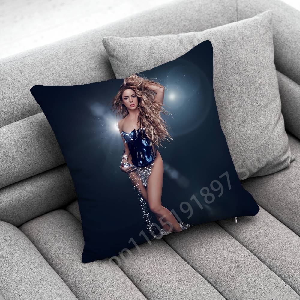 Singer S-Shakira Throw Pillow Case For 45cm 40cm 30cm 50cm 55cm Square Home Pillowcase Case