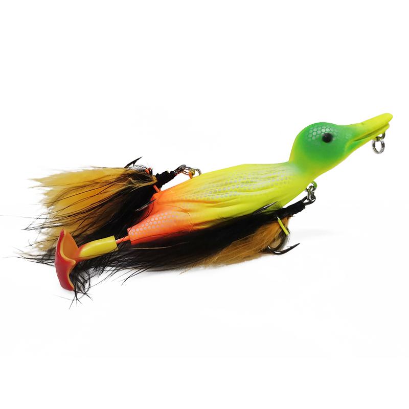 Lutac 123mm 25.7g Künstliche Ente Angelköder für Süßwasser Schwimmende Wasserfischköder