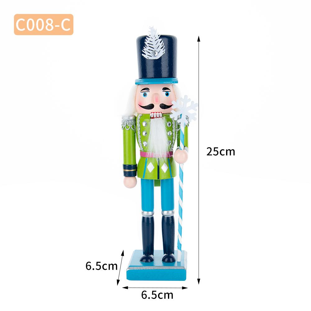 Colorful Candy-themed Wooden Nutcracker