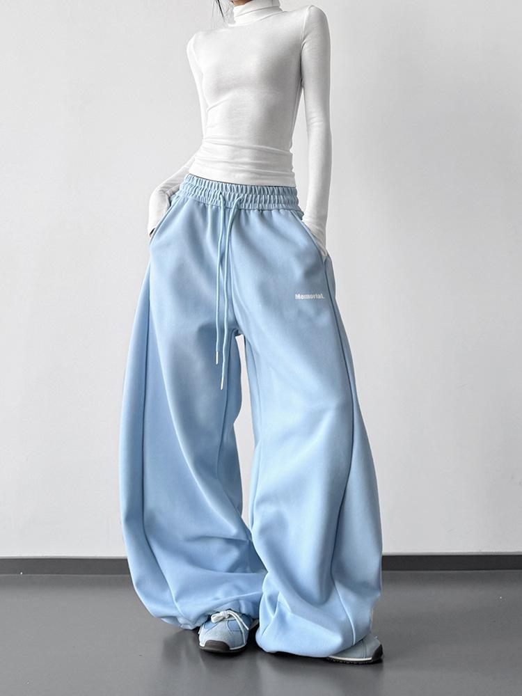 2025 Women's Autumn/Winter Loose Fit Wide-Leg Sports Pants