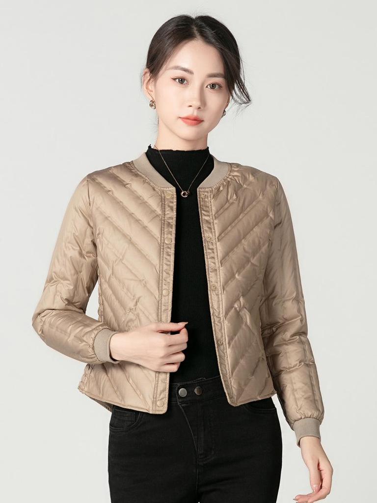 Damen Slim Fit Leichte Daunenjacke - Warme Winter Basisschicht und Oberbekleidung