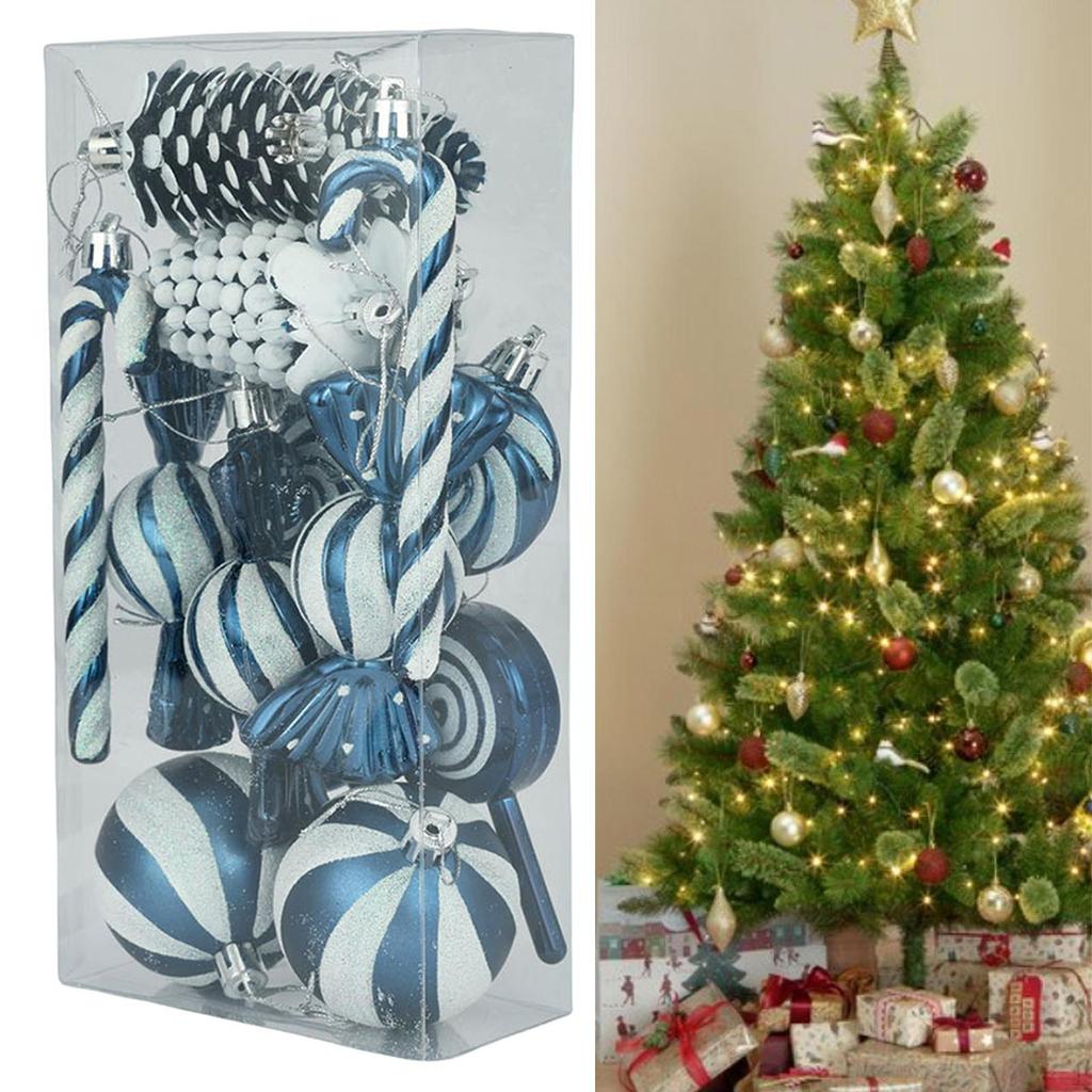 15 Pieces Christmas Hanging Ornaments Lollipop DIY Gifts Decoration Balls for