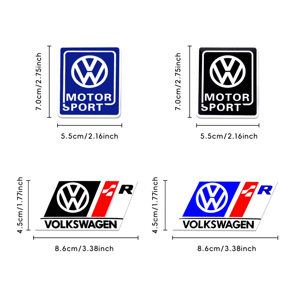 1pcs 3D Aluminum Metal Alloy Badge Emblem Rear Trunk Sticker Valve Cap for VW Volkswagen Golf 5 Polo Passat GTD Tiguan Jetta B6 Bi1