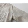 Japanese Cotton and Linen Shirt Women's Solid Color Versatile Casual Round Neck Seven Quarter Sleeved Shirt
