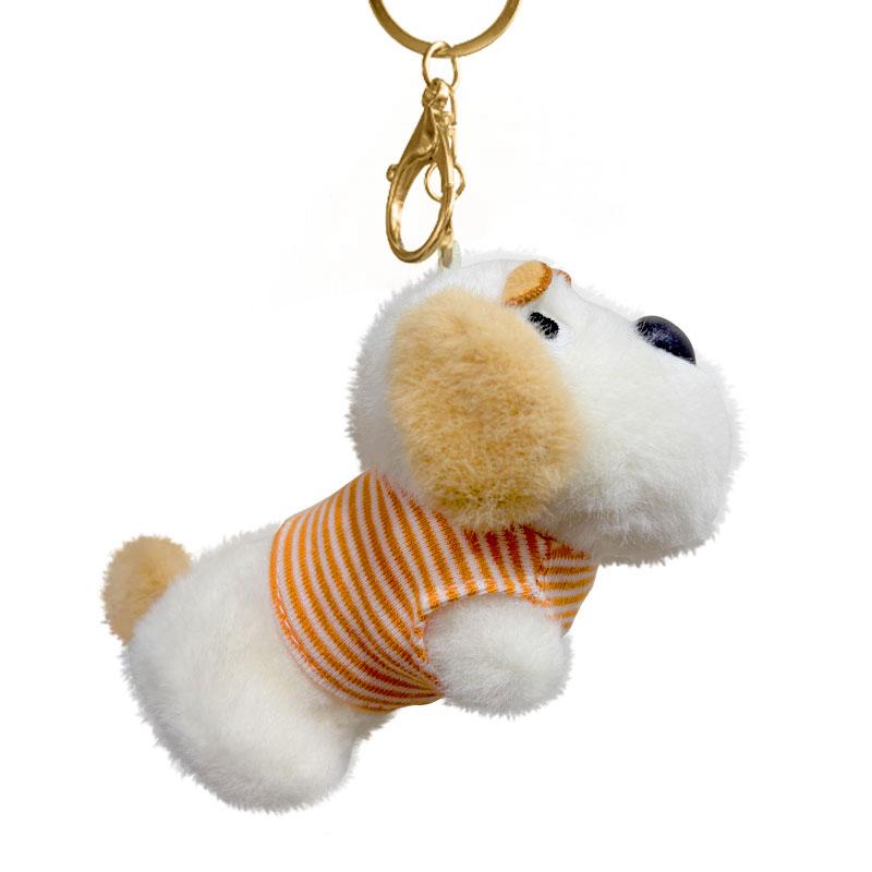 Kawaii Dog Dachshund Football Plush Keychain Cartoon Puppy Stuffed Keyring Cute Key Holder Pendant Bag Hanging Decoration Gift