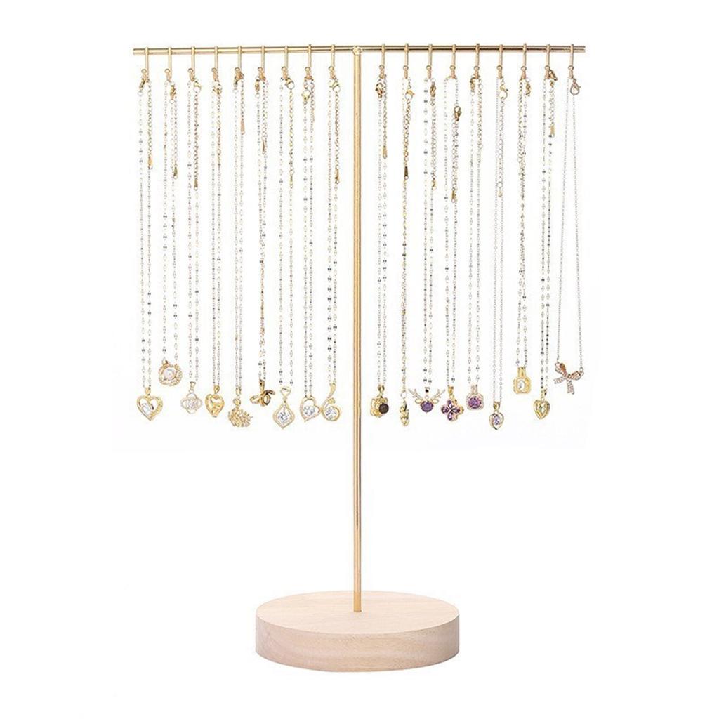 Elegant Sturdy Alloy Necklace Holder Jewelry Organizers with Bracelet and Earrings Display Home Organization Daily Use