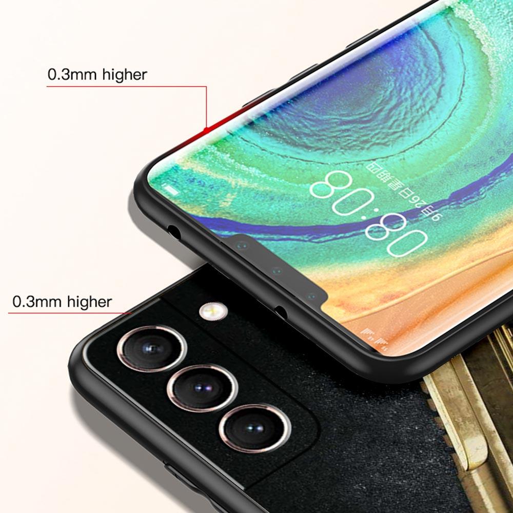 AK47 Handgun Gun BUllets Phone Case For Samsung Galaxy S23 Ultra S22 S21 S20 FE 5G S10 S10E S9 S8 Plus Note 20 Soft Black Cover