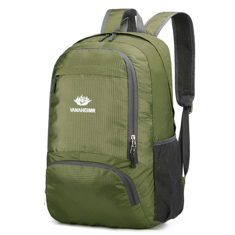 

2024 Unisex Foldable Lightweight Backpack for Outdoor Adventures 20-35L зелёный