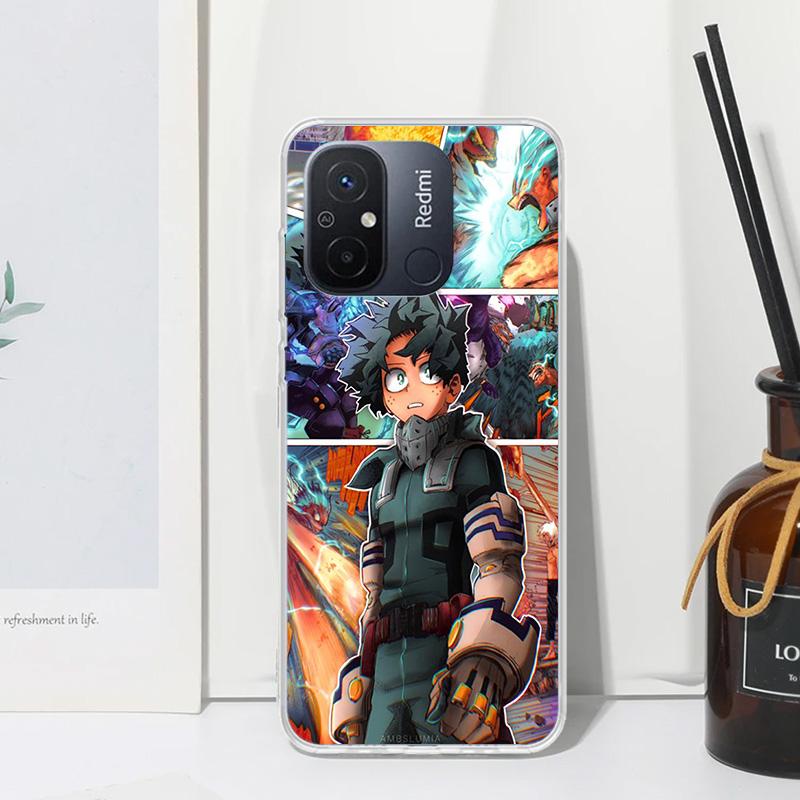 My Hero Izuku Deku Phone Case For Xiaomi Redmi 14C 13 13C 12 12C 10 10A 10C 9 9A 9C 9T 8 8A 7 7A 6A 6 Pro K80 K70 K60 K40 K20 12