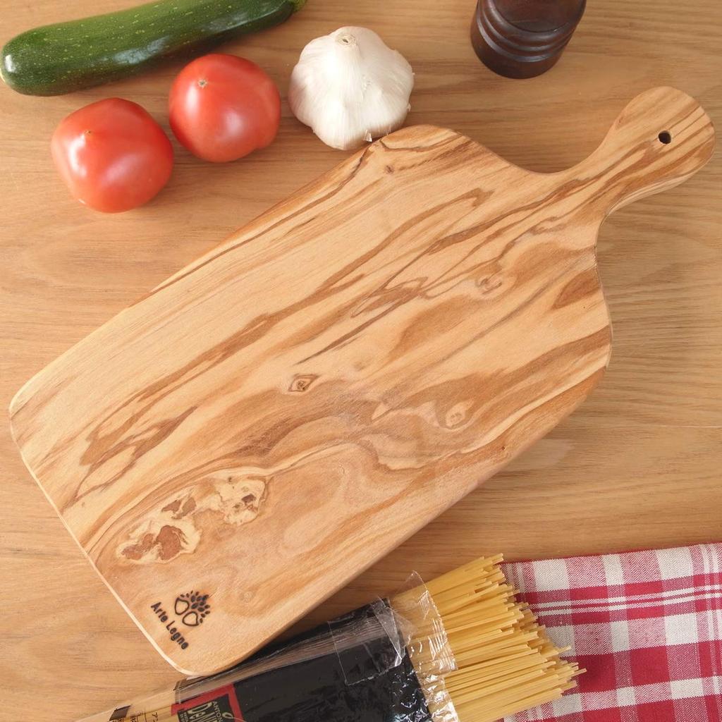 Altereno Cutting Board, Wooden, Olive, Made in Italy (Venti), Large