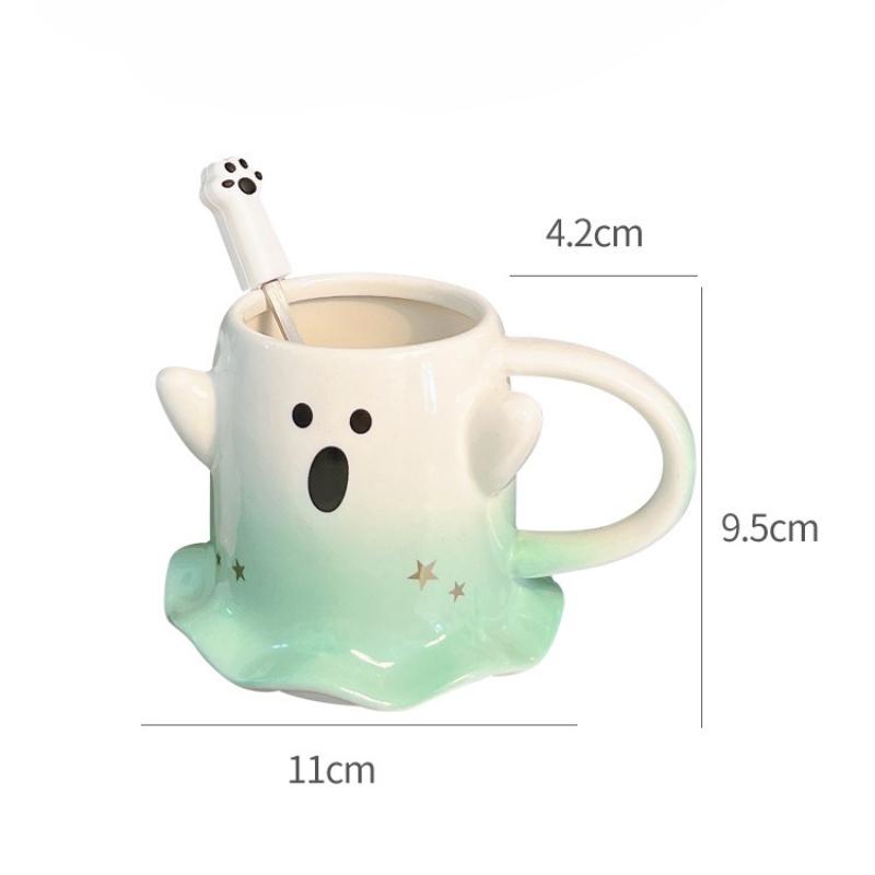 Coffee Cup Ceramic Cup Mug 300ml Water Cup Halloween Gift Festival Decoration Drink Cartoon Cute