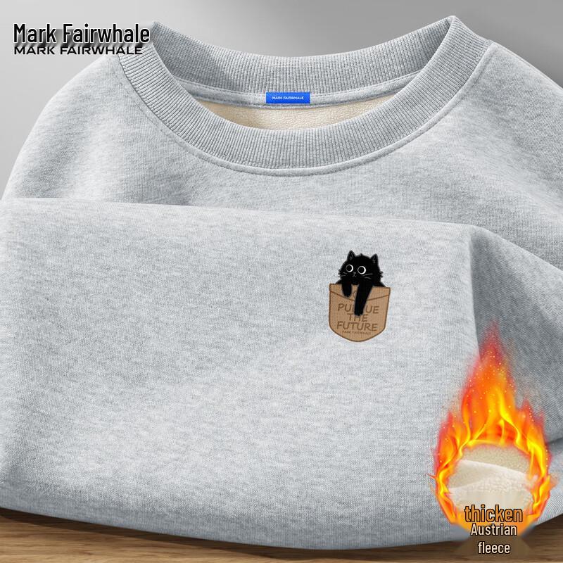 

Мужской свитшот Mark Fairwhale с флисовой подкладкой, свободного кроя, с круглым вырезом 2XL