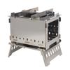 Portable Folding Outdoor Wood Stove & BBQ Grill
