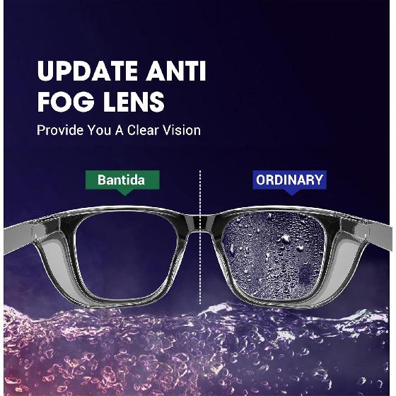 Safety Glasses Anti-Fog Eye Protection Blue Light Blocking Glasses for Women Men