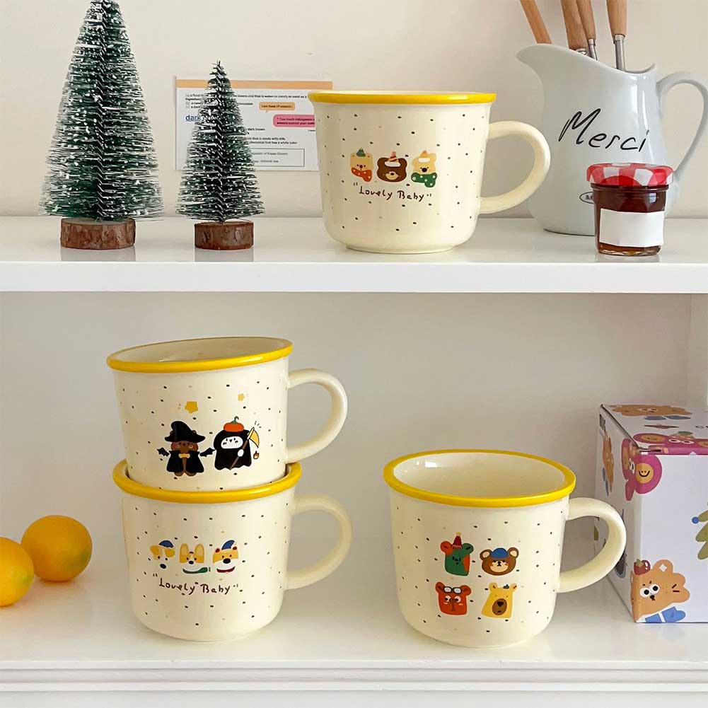Cute Cartoon Milk Cup Hand-made Decorative Tea Coffee Cup For Home