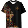 Vintage Ethnic Style Pattern Printed Men's T-Shirt Outdoor Casual Round Neck Short-Sleeved Street Male Oversized T-Shirts