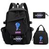 3Pcs/set Anime Cartoon K-Pop Demon Hunters Printed Backpack for Teenger Children Student Schoolbag Girl Women Large Capacity Waterproof Travel Bag