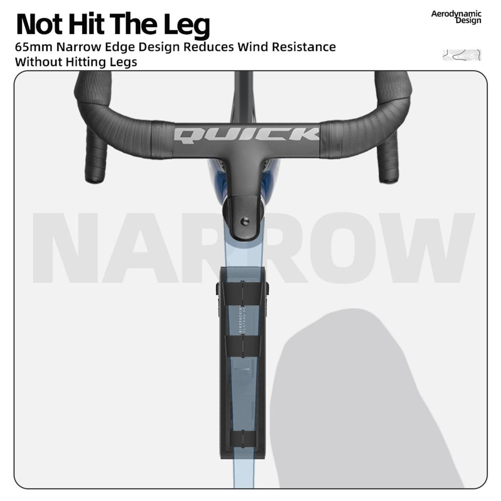 Rhinowalk Waterproof Bike Frame Bag, 1.7L Triangle Bag, Bicycle Pouch, Under-Tube Bag, Professional Cycling Accessories - Small