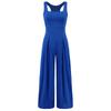 Solid Color Suspender Wide Leg Jumpsuit Solid Sling Wide Leg Jumpsuit