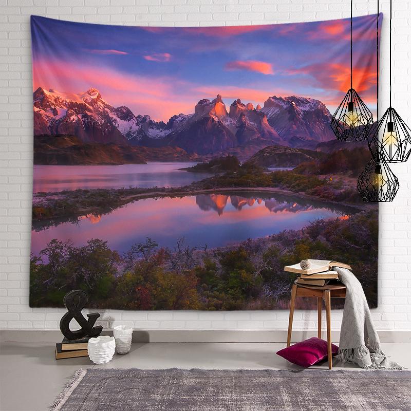 Natural Beauty Tapestry Sunset Sunset Scenery Wall Art Decoration Tapestry Room Aesthetics Living Room Bedroom Home Decor
